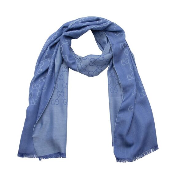 Gucci Wool Silk GG Reversible Scarf - Picture 2 of 4